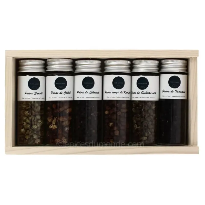 Online Épices du Monde Coffret 6 poivres rares