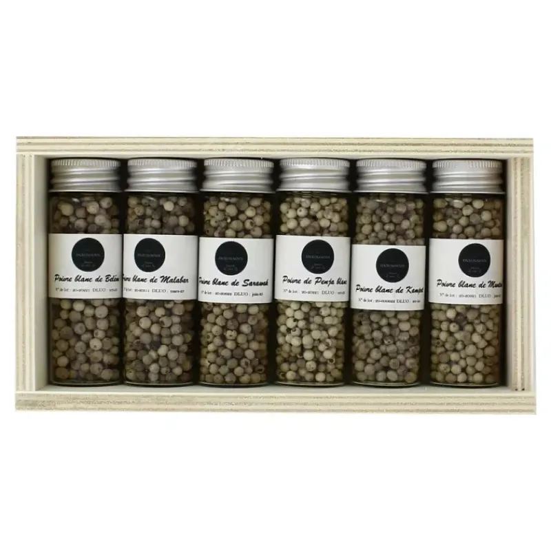 Clearance Épices du Monde Coffret 6 Poivres Blancs