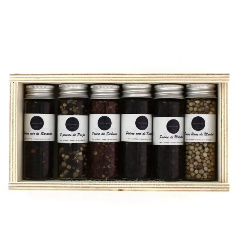 Shop Épices du Monde coffret 6 poivres Découverte