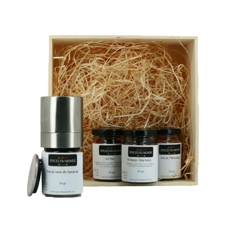 Shop Épices du Monde Coffret poivres et sels
