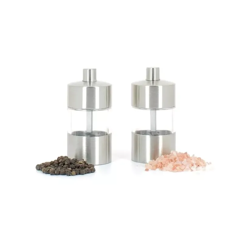 Hot Épices du Monde Duo mini moulins à poivre et à sel universels